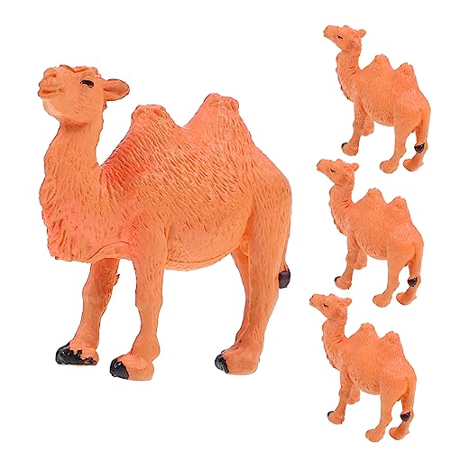Toddmomy 4 Stücke Miniatur Kamel Modelle Realistische PVC Kamel Figuren für Desktop Deko für Naturwissenschaftliche Bildung und Fantasievolles von Toddmomy