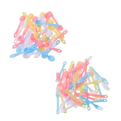 Toddmomy 40 Sätze Teiliges Miniatur Plastiklöffel und Set in Bunten Farben Kleine Puppenhaus Besteck Utensilien für Kreatives und Puppenhaus Dekoration Toddmomy 40 Sätze Teiliges Miniatur Plastiklöffel und Set in Bunten Farben Kleine Puppenhaus Besteck Utensilien für Kreatives und Puppenhaus Dekoration von Toddmomy