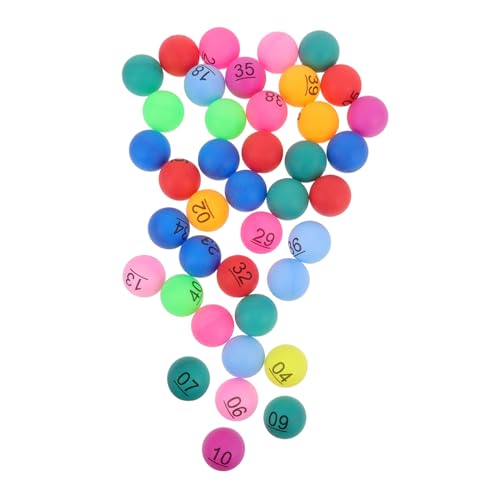 Toddmomy 40 Stück Lotteriekugeln Befüllbare Gewinnbälle Kleine Plastikbälle Für Spiele Tombola-kugelnummern Verlosung Von Bällen Bingo-ersatzkugeln Bingo-partydekorationen Plastikkugeln Pp von Toddmomy