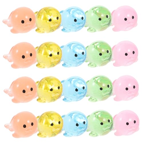 Toddmomy 40stücke Miniatur-seelöwen-Figuren Aus Resin Detaillierte Meerestiere Für Aquarien-Dekoration Mini-gärten Und Puppenhäuser Transparentes Design Für Kreative -projekte von Toddmomy