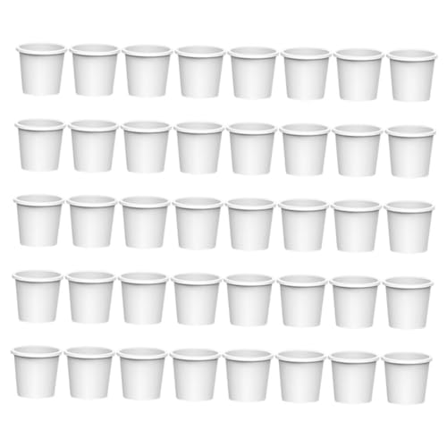 Toddmomy 40 Stück Mini Wasserspender Papierbecher für Trinkbecher Geeignet für Kreative Spielaktivitäten Hand Augen Koordination und Leicht zu Lagern von Toddmomy