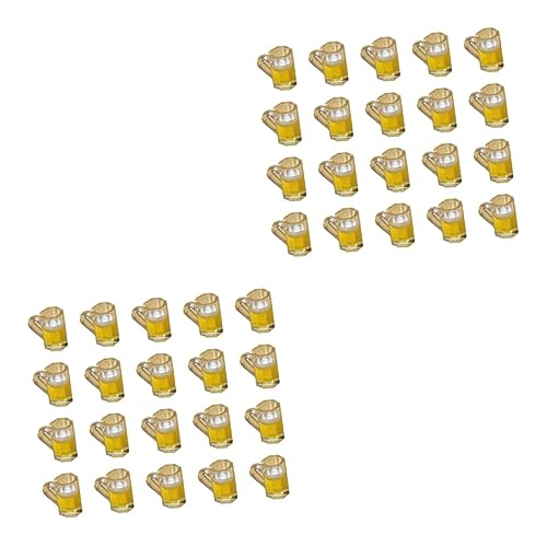 Toddmomy 40 Stück Miniatur Bierbecher Zufällige Farben Puppenhaus Zubehör Realistische Bier Tassen für Miniaturmodelle für DIY Dekoration und Geschenkideen Zufällige Farbe von Toddmomy