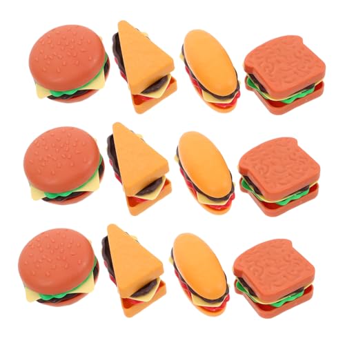 Toddmomy 40 Stück Teiliges Fast Food Simulation mit Hamburger Hot Dog Toast und Sandwich Realistische Miniatur Spielküchen Zubehör für Rollenspiele und Puppenhaus Dekoration von Toddmomy