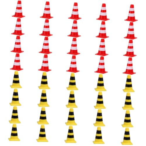 Toddmomy 40 Stück Teiliges Mini Verkehrszeichen aus Realistische Verkehrsleitkegel Rot und Gelb Pädagogisches für Verkehrstraining und Rollenspielen Toddmomy 40 Stück Teiliges Mini Verkehrszeichen aus Realistische Verkehrsleitkegel Rot und Gelb Pädagogisches für Verkehrstraining und Rollenspielen von Toddmomy