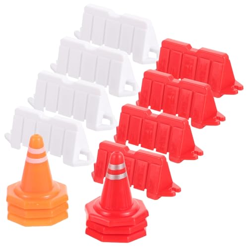 Toddmomy 40 Stück Teiliges Mini verkehrszeichen Spielset mit Roten und Weißen Absperrungen aus Robustem PP Miniatur straßensperren und Verkehrskegeln für Pädagogisches Toddmomy 40 Stück Teiliges Mini verkehrszeichen Spielset mit Roten und Weißen Absperrungen aus Robustem PP Miniatur straßensperren und Verkehrskegeln für Pädagogisches von Toddmomy
