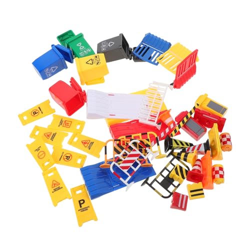 Toddmomy 40 Stück Teiliges Plastik Verkehrszeichen Spielset mit Mini Verkehrshütchen und Robustes Lernspielzeug für Tragbar für Drinnen und Draußen Fördert Verkehrssicherheit und Toddmomy 40 Stück Teiliges Plastik Verkehrszeichen Spielset mit Mini Verkehrshütchen und Robustes Lernspielzeug für Tragbar für Drinnen und Draußen Fördert Verkehrssicherheit und von Toddmomy