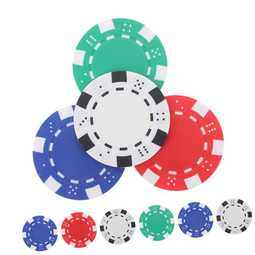 Toddmomy 40Stücke Spielchips Runde aus Kunststoff für Poker Spiele Partys und Unterhaltung Hochwertige Langlebige Jetons von Toddmomy