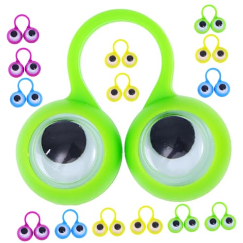 Toddmomy 48 Stück Teiliges Bunte Augen Finger Ringe Lustiges Interaktives für Kreative Lernförderung Partygeschenke und Unterhaltsam von Toddmomy
