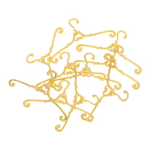 Toddmomy 48stücke Miniatur-kleiderbügel Aus Metall Für Puppenhaus Puppenkleidungsstütze Kleiderständer Mini-kleiderbügel Puppenhaus-kleiderschrankzubehör Puppenkleidungszubehör von Toddmomy