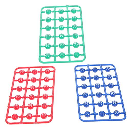 Toddmomy 49Stücke Bingo Spielbälle Lotto Kugeln für Verlosungsspiele und Partyaktivitäten Robustes Material Kompakt und Tragbar für Stundenlangen Spielspaß von Toddmomy