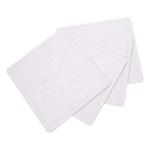 Toddmomy 4Blätter Leere Puzzles DIY Graffiti Zeichnen für Kreatives Bastelspielzeug für Unendliche Bastelmöglichkeiten für Freizeit und Künstlerische Aktivitäten von Toddmomy
