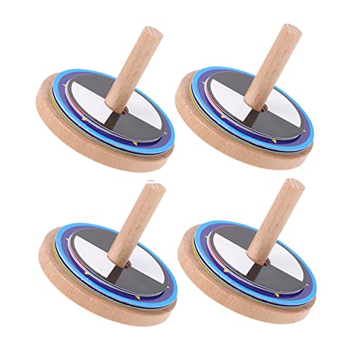 Toddmomy 4Sätze Gyroskop Spielzeuge Für Teiliges Handgefertigtes Hand Auge Koordination Langlebig Und Ansprechend Für Geburtstagsgeschenke von Toddmomy