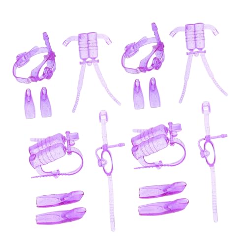 Toddmomy 4Sätze Puppen Tauchausrüstungsset Teiliges Kit für Puppen Kunststoff Tauchausrüstung mit Sauerstoffflasche Taucherbrille und Flossen für Pool Party Toddmomy 4Sätze Puppen Tauchausrüstungsset Teiliges Kit für Puppen Kunststoff Tauchausrüstung mit Sauerstoffflasche Taucherbrille und Flossen für Pool Party von Toddmomy