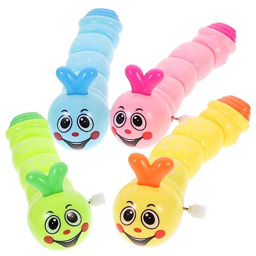 Toddmomy 4Stücke Aufziehspielzeug mit Wackelndem Lernspielzeug für Farbenfrohes Cartoon Design Batteriefrei für Unisex Vorschulkinder und Kleinkinder von Toddmomy