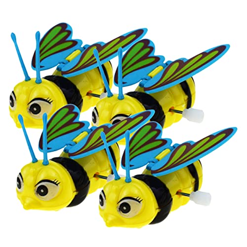 Toddmomy 4Stücke Bee Wind Up Toy Cute Retro Bee Shaped Pull Back Toys for Fun Outdoor Plaything Present for Children Enhances Practical Skills and Intelligence von Toddmomy