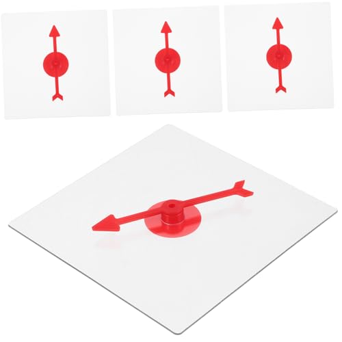 Toddmomy 4Stücke DIY Transparente Pfeilspinner Trocken Abwischbar für Mathematikspiele im Unterricht und Partys Vielseitiges Lehrmittel für Interaktive und Spielaktivitäten von Toddmomy