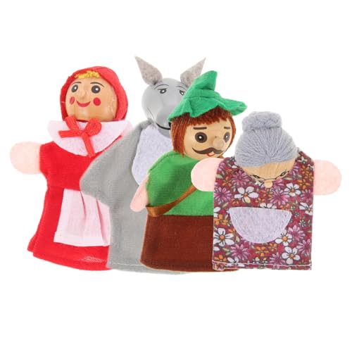 Toddmomy 4Stücke Entzückende Fingerpuppen Teiliges Tierische Fingerpuppen für Geschichtenerzählen und Kreative Interaktionen und Jungen von Toddmomy