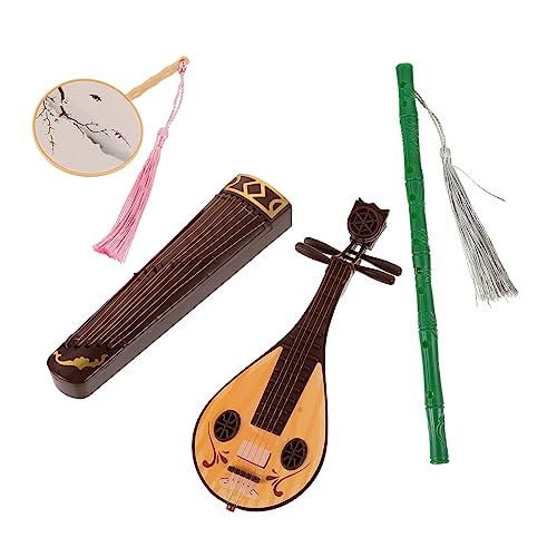Toddmomy 4 Stück Kleiner Puppen Altes Musikinstrument Spielzeug für Puppenhaus Zubehör Realistische Miniatur Deko für Kinder Toddmomy 4 Stück Kleiner Puppen Altes Musikinstrument Spielzeug für Puppenhaus Zubehör Realistische Miniatur Deko für Kinder von Toddmomy