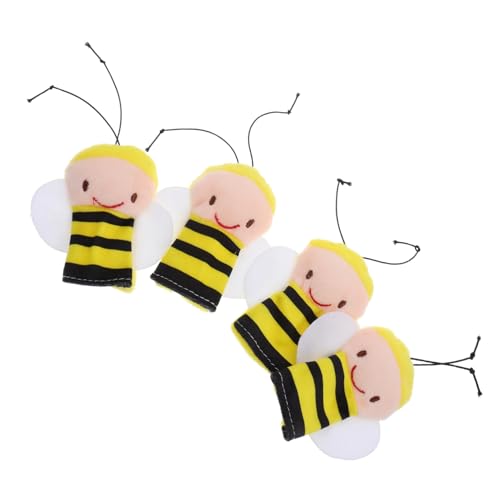 Toddmomy 4Stücke Fingerpuppen für Weiche Plüsch Bienenpuppen für Kreatives Geschichtenerzählen und Interaktives Handgefertigt und Unterhaltsam Toddmomy 4Stücke Fingerpuppen für Weiche Plüsch Bienenpuppen für Kreatives Geschichtenerzählen und Interaktives Handgefertigt und Unterhaltsam von Toddmomy