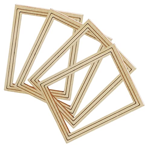 Toddmomy 4Stücke Holz Fotorahmen Für Puppenhaus Dekoration Maßstab Für DIY Mini Layouts Lebendige Farben Und Detailreiche Verarbeitung Für Elegante Toddmomy 4Stücke Holz Fotorahmen Für Puppenhaus Dekoration Maßstab Für DIY Mini Layouts Lebendige Farben Und Detailreiche Verarbeitung Für Elegante von Toddmomy