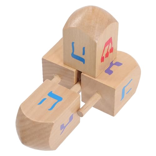 Toddmomy 4Stücke Holz Gyroskop Für Drehkreisel Für Jungen Und Für Geburtstage Und Feiertage Fördert Kreativität Und Spaß von Toddmomy