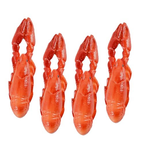 Toddmomy 4 Stücke Simulierte Hummerfigur Künstliches Hummermodell für Aquarium Deko Spielzeug Lernspielzeug für Kinder Realistische Hummerstatue von Toddmomy