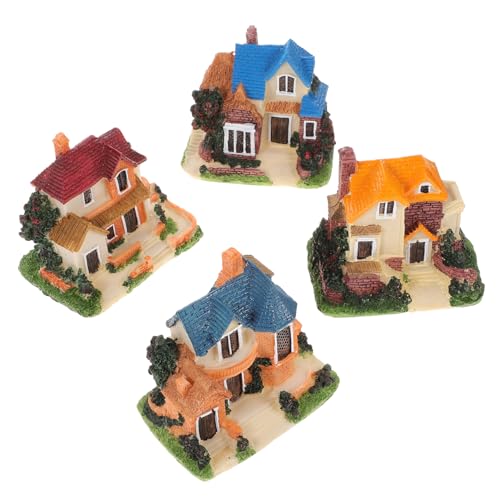 Toddmomy 4Stücke Miniaturhaus Dekoration aus Harz Kunstvolle Figuren für Mikro Landschaft für Sukkulenten und Bonsai Geschenkidee für Freunde Toddmomy 4Stücke Miniaturhaus Dekoration aus Harz Kunstvolle Figuren für Mikro Landschaft für Sukkulenten und Bonsai Geschenkidee für Freunde von Toddmomy