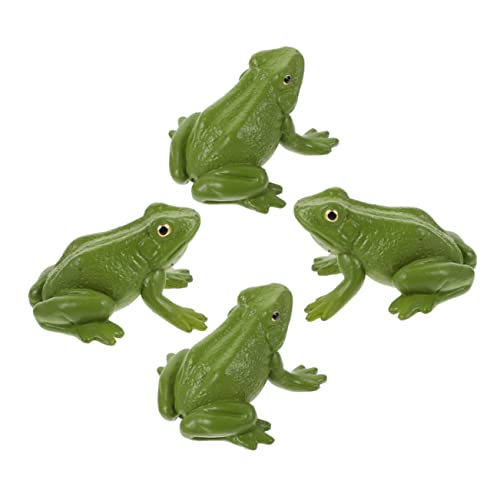 Toddmomy 4Stücke Realistische Frosch Modelle Pädagogisches für Geburtstagsgeschenk Frösche Figuren Kognitiven Entwicklung und Spielspaß von Toddmomy