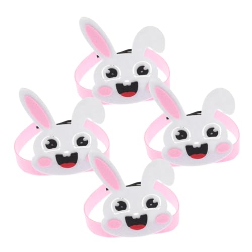 Toddmomy 4Stücke Stirnband mit Kaninchen Design Hochwertiges Tier Haarband für Partys Cosplay und Bühnenauftritte Accessoire für Festliche Anlässe von Toddmomy