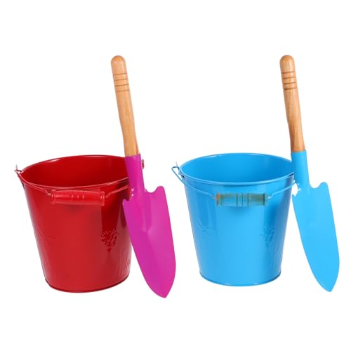 Toddmomy 4Stücke Strandspielzeug Teiliges Sandspielzeug aus Robustem mit Eimer für Strand und Garten Farbenfrohes Design Leicht und Handlich von Toddmomy