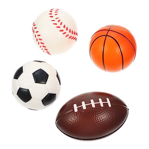 Toddmomy 4Stücke Stressabbau Lustige Sportbälle Quetschspielzeuge für Zuhause und Büro Dekompressionsspielzeug aus Langlebigem PU Material zum Stressabbau für Partys Toddmomy 4Stücke Stressabbau Lustige Sportbälle Quetschspielzeuge für Zuhause und Büro Dekompressionsspielzeug aus Langlebigem PU Material zum Stressabbau für Partys von Toddmomy
