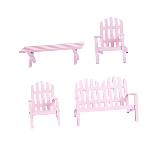 Toddmomy 4Stücke Stuhl Modell Für Puppenhaus Teiliges Zubehör Realistische Dekoration Für Miniaturszenen Langlebiges Design Für Sammler von Toddmomy