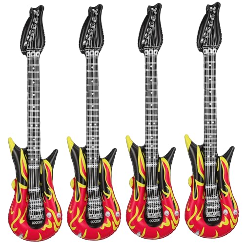 Toddmomy 4Stücke Teiliges Aufblasbare Gitarren Lustige Musikspielzeuge für Kindergeburtstagsfeiern und Sommerpartys Wiederverwendbare Luftgitarren Partyzubehör Toddmomy 4Stücke Teiliges Aufblasbare Gitarren Lustige Musikspielzeuge für Kindergeburtstagsfeiern und Sommerpartys Wiederverwendbare Luftgitarren Partyzubehör von Toddmomy