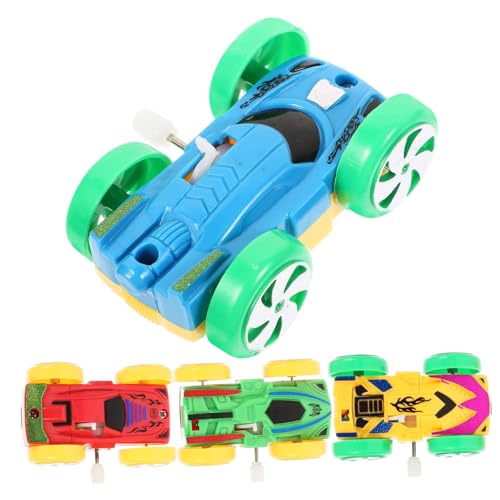 Toddmomy 4Stücke Teiliges Cartoon Auto Aufziehspielzeug Doppelseitiges Uhrwerkspielzeug für Geburtstagsgeschenke und Feste Batterie Erforderlich Fördert von Toddmomy