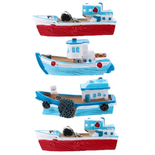 Toddmomy 4Stücke Teiliges Fischerboot Aus Harz Moderne Bootfigur Dekoration Für Wohnzimmer Schlafzimmer Und Geschenkidee Für Partys Und Haushaltsdekoration Toddmomy 4Stücke Teiliges Fischerboot Aus Harz Moderne Bootfigur Dekoration Für Wohnzimmer Schlafzimmer Und Geschenkidee Für Partys Und Haushaltsdekoration von Toddmomy
