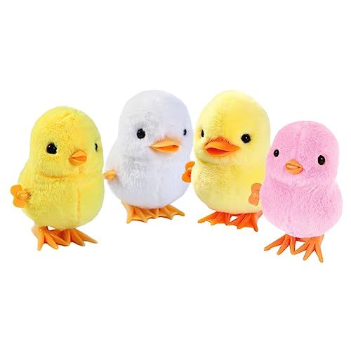 Toddmomy 4Stücke Teiliges Hüpfendes Aufziehspielzeug Huhn und Ente für Lehrreiches für Spiel und Spaß Sicher und Langlebig für Feiertage von Toddmomy