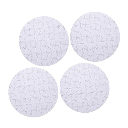 Toddmomy 4Stücke Teiliges Leeres Wärmeübertragungs Puzzle DIY Sublimationsrätsel für Kreative für Klassenzimmeraktivitäten und Partys Individuell Gestaltbar mit Eigenen von Toddmomy