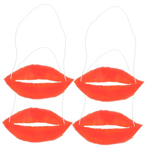 Toddmomy 4Stücke Wurst Mund Requisiten mit Roten Lippen für Halloween Karneval und Kostümpartys Austauschbare Clown Maske für Lustige Auftritte und Magierleistungen Toddmomy 4Stücke Wurst Mund Requisiten mit Roten Lippen für Halloween Karneval und Kostümpartys Austauschbare Clown Maske für Lustige Auftritte und Magierleistungen von Toddmomy