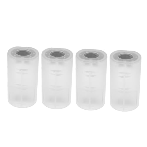 Toddmomy 4stücke Kunststoff Batteriekonverter Für D-batterien Praktischer Adapter Für Aa-batterien Geeignet Für Haushaltsgeräte Und Notfälle Leicht Und Kompakt von Toddmomy