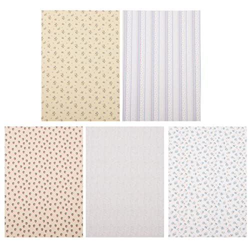 Toddmomy 5 Blätter Puppenhausdekoration Puppenhaustapete Abziehen Und Aufkleben Wand Puppenhauszubehör Miniatur Dollhouse Wallpaper Puppenhausbauzubehör Puppenhaus Aufkleber Papier von Toddmomy