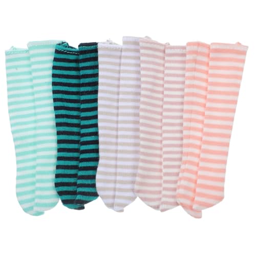 Toddmomy 5 Paare Bunte Gestreifte Puppensocken Knielange Socken für Puppen Accessoires für Kostüme Geburtstags und Halloween Partys Langlebig und Atmungsaktiv Toddmomy 5 Paare Bunte Gestreifte Puppensocken Knielange Socken für Puppen Accessoires für Kostüme Geburtstags und Halloween Partys Langlebig und Atmungsaktiv von Toddmomy