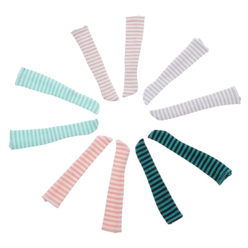 Toddmomy 5 Paare Bunte Puppen Kniestrümpfe Gestreift Scale Kniehohe Socken für Puppen Puppenkleidung Zubehör für Halloween Cosplay Party Kostüme Toddmomy 5 Paare Bunte Puppen Kniestrümpfe Gestreift Scale Kniehohe Socken für Puppen Puppenkleidung Zubehör für Halloween Cosplay Party Kostüme von Toddmomy
