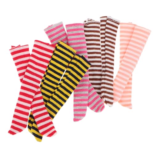 Toddmomy 5 Paare Puppe Lange Socken Puppensocken Baumwolle Toddmomy 5 Paare Puppe Lange Socken Puppensocken Baumwolle von Toddmomy