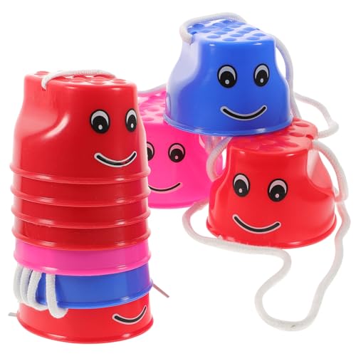 Toddmomy 5 Paare Stelzen für Outdoor Sensory Integration Training Praktische Sportspielzeuge für Gleichgewichtstraining im Kindergarten Gemischt von Toddmomy