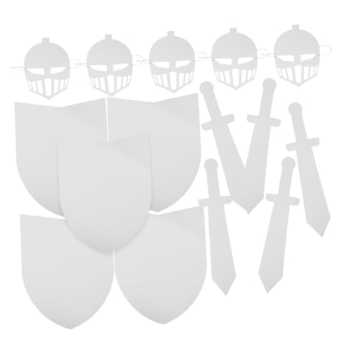 Toddmomy 5 Sätze DIY Ritterspielzeug Schild Maske Bastelset Leicht Ergonomisch Karton Halloween Party Deko Kreativ Toddmomy 5 Sätze DIY Ritterspielzeug Schild Maske Bastelset Leicht Ergonomisch Karton Halloween Party Deko Kreativ von Toddmomy