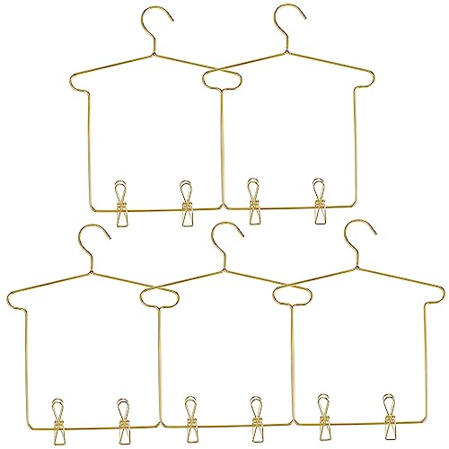 Toddmomy 5 Sätze Kleines Puppenkleiderbügel mit Clips für Bjd und Puppenkleidung Zubehör für Puppenhäuser und Toddmomy 5 Sätze Kleines Puppenkleiderbügel mit Clips für Bjd und Puppenkleidung Zubehör für Puppenhäuser und von Toddmomy