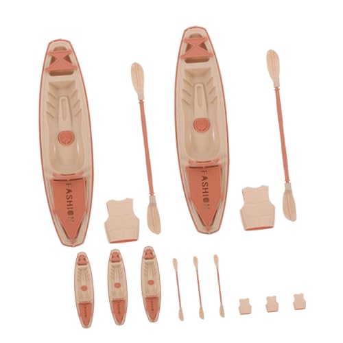 Toddmomy 5 Sätze Miniatur Kanu mit Paddeln und Rettungsweste Bootmodell Camping Kanu Spielzeuge für Outdoor Puppenhaus Dekoration Toddmomy 5 Sätze Miniatur Kanu mit Paddeln und Rettungsweste Bootmodell Camping Kanu Spielzeuge für Outdoor Puppenhaus Dekoration von Toddmomy