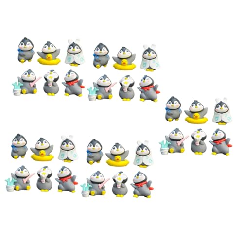 Toddmomy 5 Sätze Pinguinfiguren Süße Deko Für Kinderzimmer Tischgestaltung Und Landschaften Pinguin Spielzeuge Für Fantasievolles Spiel Und Fotografie 6 Stücke * 5 von Toddmomy