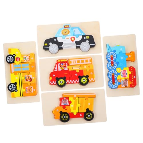 Toddmomy 5 Sätze Teiliges Holzpuzzle für Pädagogisches Cartoon Fahrzeugspielzeug Sicher mit Glatten Kanten Fördert Feinmotorik und Problemlösungsfähigkeiten für Kleinkinder Ab Jahr Toddmomy 5 Sätze Teiliges Holzpuzzle für Pädagogisches Cartoon Fahrzeugspielzeug Sicher mit Glatten Kanten Fördert Feinmotorik und Problemlösungsfähigkeiten für Kleinkinder Ab Jahr von Toddmomy