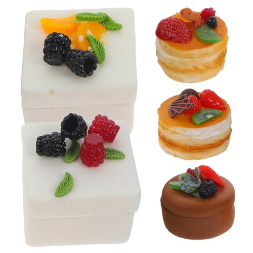 Toddmomy 5 Sätze Teiliges Kinderfreundliche Kuchenförmige Aufbewahrungsboxen DIY Realistische Fake Cake Storage Container für Mädchen Küchendekoration und Spielspaß Toddmomy 5 Sätze Teiliges Kinderfreundliche Kuchenförmige Aufbewahrungsboxen DIY Realistische Fake Cake Storage Container für Mädchen Küchendekoration und Spielspaß von Toddmomy